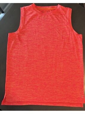 Boys Xersion sleeveless quick-dri training tank, orange size XL 18/20